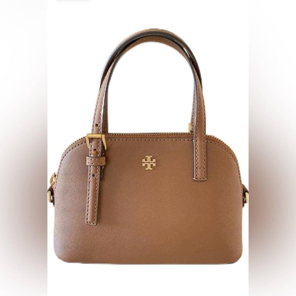 Tory Burch Emerson Dome Satchel in Moose